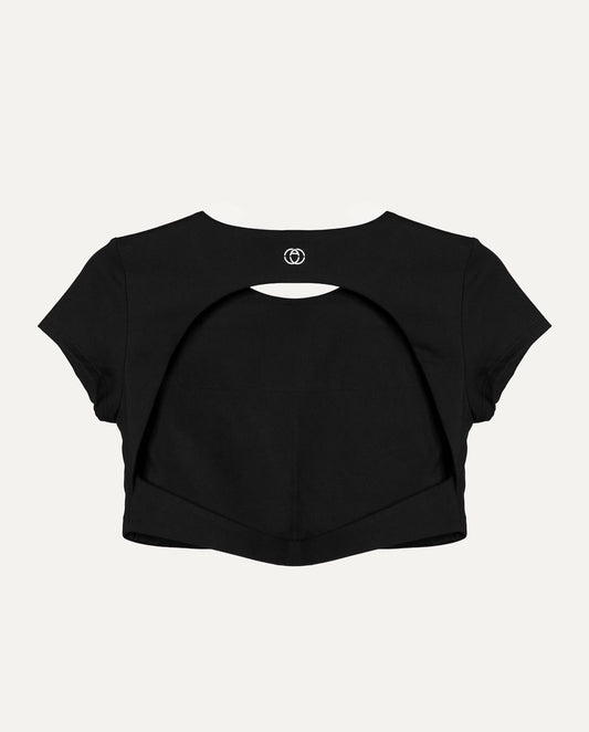 Tuxedo Black Cut-Out Tee