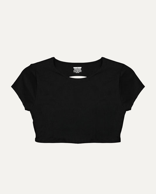 Tuxedo Black Cut-Out Tee