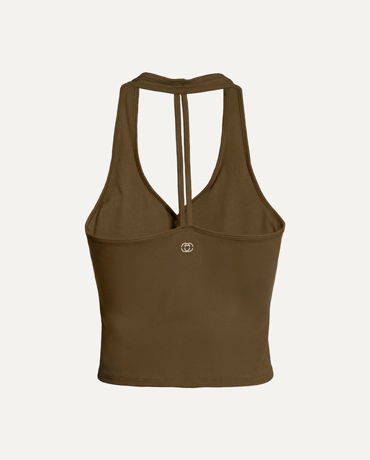Arabica Brown Halter Tank